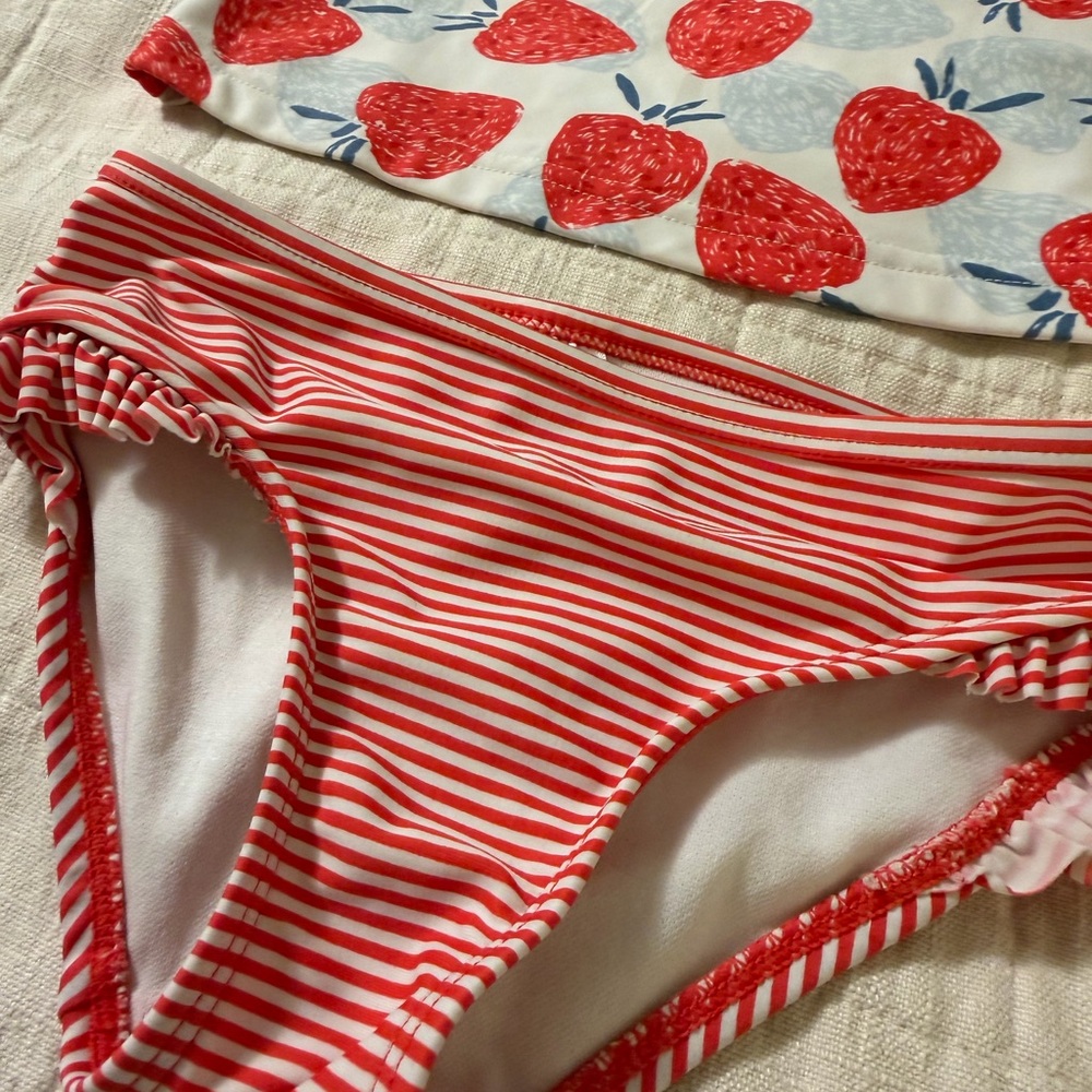 Carter's Red Strawberry Rashguard Set - Picture 3 of 4
